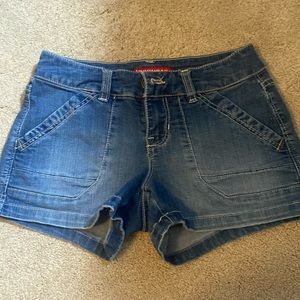 unionbay low rise jean shorts